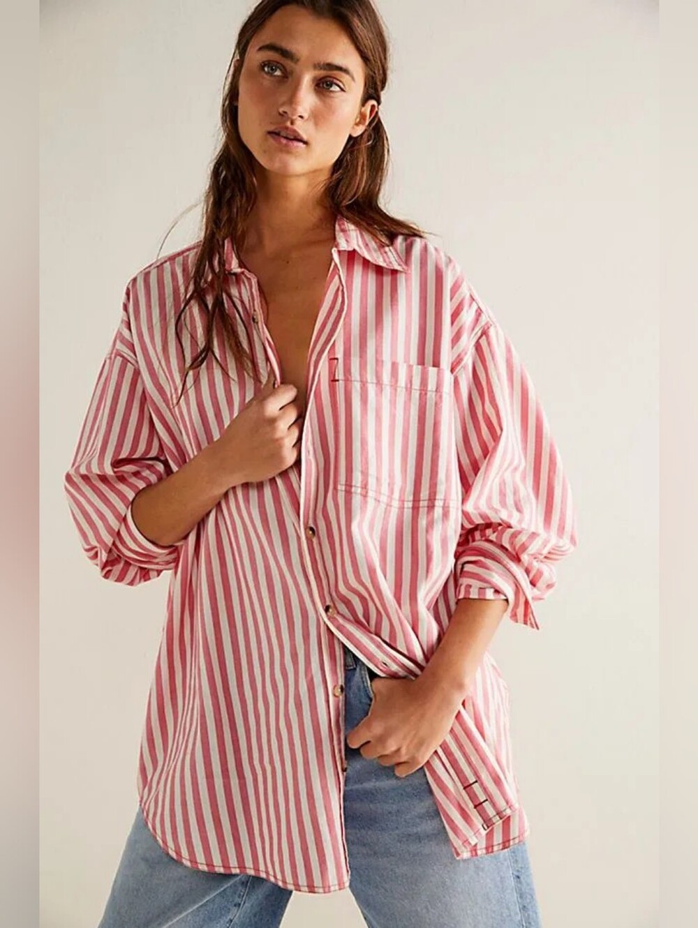 We The Free - Freddie Striped Shirt Size Medium
